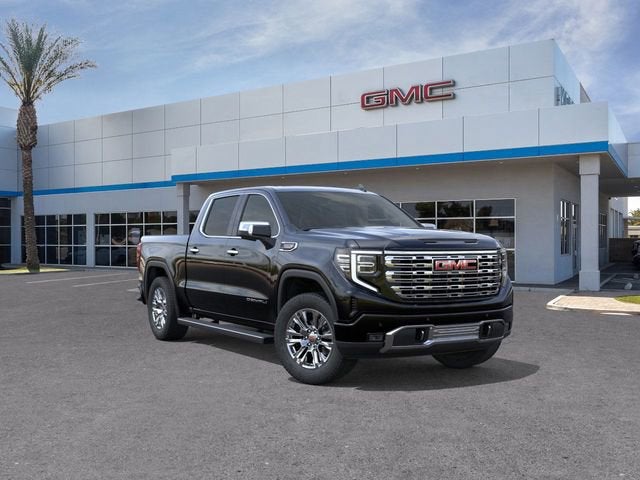 2026 GMC Sierra 1500 Denali in Onyx Black — front three-quarter view